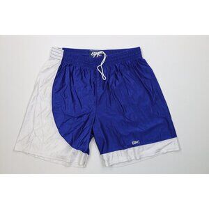 Vtg 90s Bike Mens XL Above Knee Silky Nylon Color Block Basketball Gym Shorts